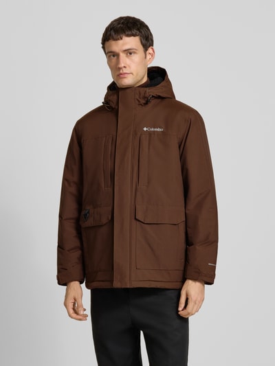 COLUMBIA Jack met labelprint, model 'Landroamer' Donkerbruin - 4