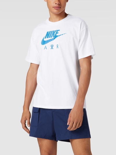 Nike T-Shirt mit Label-Print Weiss 4