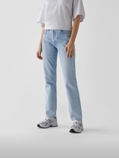 AGOLDE Mid Rise Jeans im Straight Fit Jeansblau 4