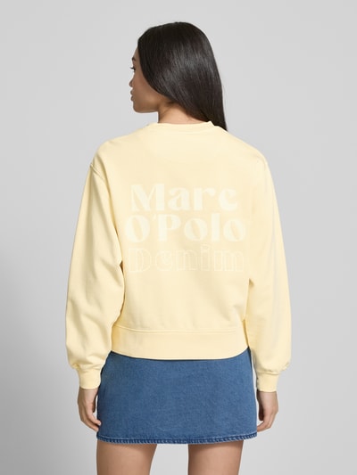 Marc O'Polo Denim Sweatshirt mit Label-Print Apricot 5