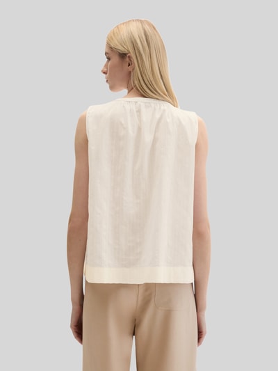 Marc O'Polo relaxed fit blouse van puur katoen Wit - 5