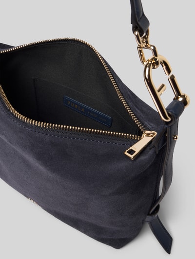 FURLA Hobo Bag mit Reißverschluss Modell 'TONIE' Dunkelblau 4