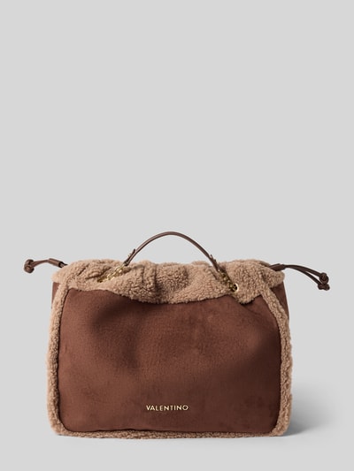 Valentino Bags Umhängetasche mit Zugband-Detail Modell 'MAX' Mittelbraun 1