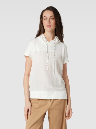 Marc Cain T-shirt met capuchon Offwhite - 4