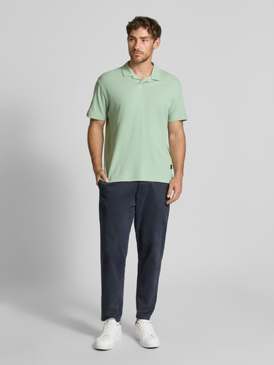 Tom Tailor Denim Relaxed fit poloshirt van katoenmix Mintgroen - 1