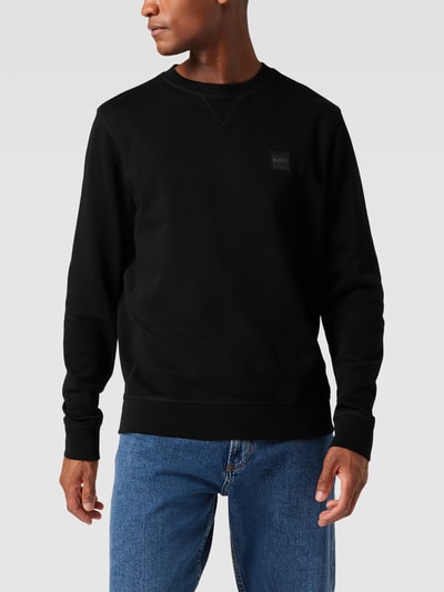 BOSS Orange Sweatshirt mit Logo-Patch Modell 'WESTART' Black 4