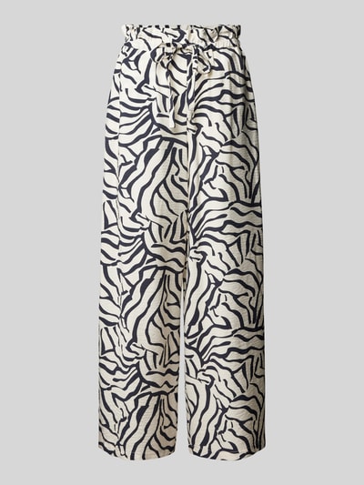 Vila Stoffen broek met all-over motief, model 'DOGMA' Zwart - 2