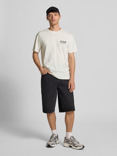 ONeill T-Shirt mit Logo-Print und Rundhalsausschnitt Offwhite 1
