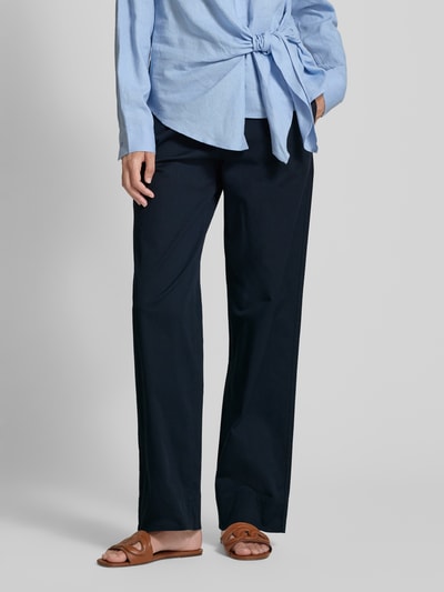 Marc O'Polo Wide Leg Chino aus Baumwoll-Mix Modell 'LANDE' Marine 4