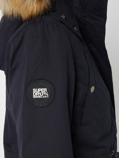 Superdry Parka met afneembaar imitatiebont Donkerblauw - 4