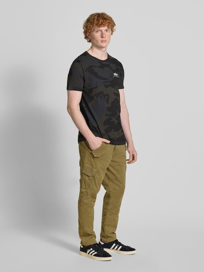 Alpha Industries T-Shirt mit Label-Print Black 1