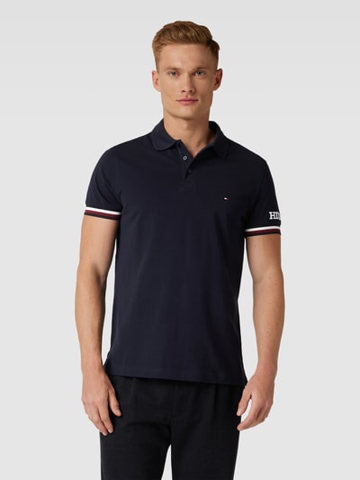 Tommy Hilfiger Poloshirt mit Label-Stitching Marine 4