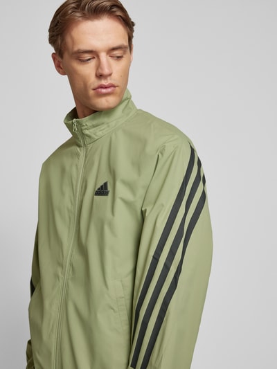 ADIDAS SPORTSWEAR Trainingsjacke mit Stehkragen und Eingrifftaschen Oliv 3