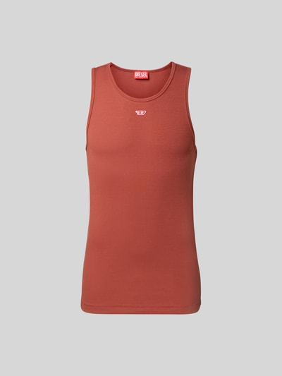 Diesel Tanktop mit Label-Detail Hellrot 2