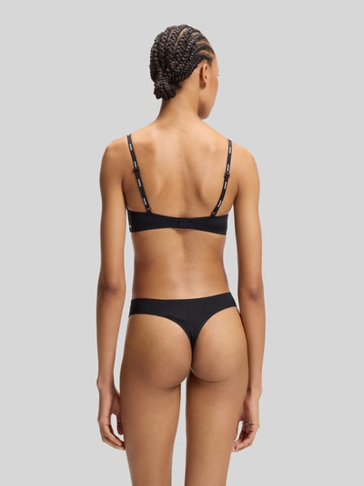 HUGO BH im Leo-Print mit Allover-Muster Modell 'SHADOW BRALETTE' Black 4
