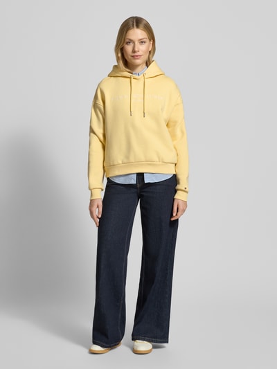 Tommy Hilfiger Relaxed fit hoodie van katoenmix Lichtgeel - 1