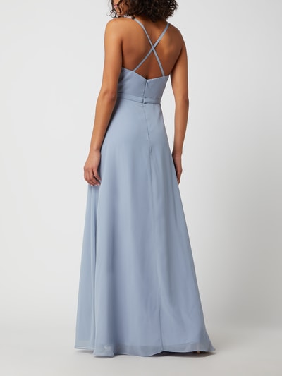 Luxuar Abendkleid aus Chiffon  Bleu 4