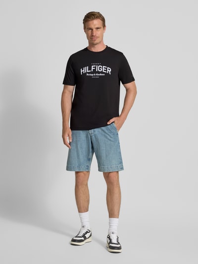 Tommy Hilfiger Regular Fit T-Shirt aus reiner Baumwolle Black 1