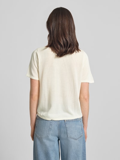MANGO T-Shirt mit Rundhalsausschnitt Modell 'TENCYM' Offwhite 5