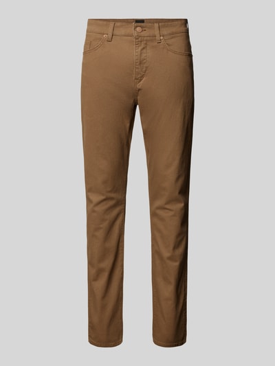 BOSS Slim Fit Chino mit Strukturmuster Modell 'DELAWARE' Camel 2