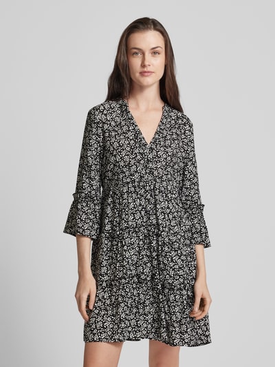 Vero Moda Minikleid mit floralem Print Modell 'EASY JOY' Black 4