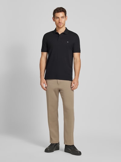 Christian Berg Men Poloshirt met labeldetail Zwart - 1