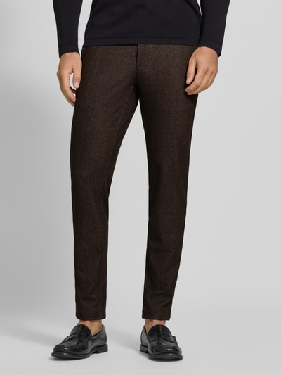 Brax Tapered Fit Jogpants mit Viskose-Anteil Modell 'Phil KBE' Mittelbraun 4