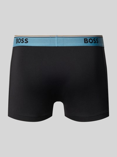 BOSS Regular Fit Trunks aus Baumwoll-Elasthan-Mix im 3er-Pack Black 3