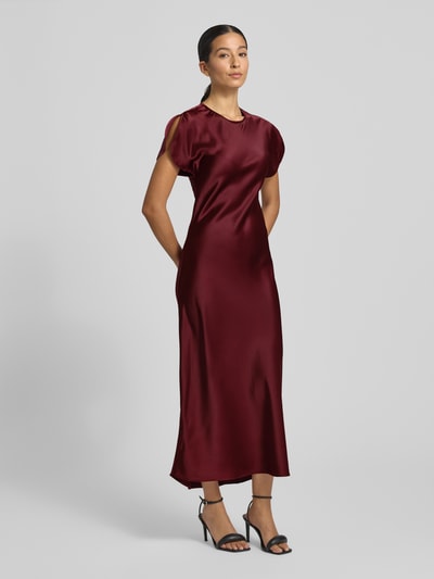 GUIDO MARIA KRETSCHMER WOMAN Cocktailkleid mit Rundhalsausschnitt Modell 'Melody' Bordeaux 4