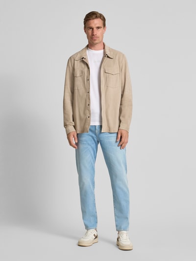 BOSS Orange Regular fit jeans van katoenmix, model 'REMAINE BO' Jeansblauw - 1