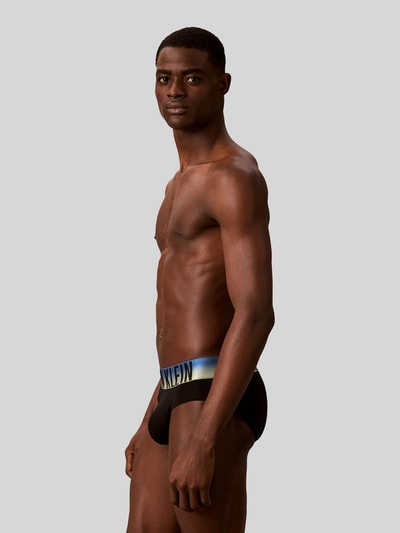 Calvin Klein Underwear Limited Edition majtki z elastycznym pas z logo w zestaw 3 szt. Czarny 4