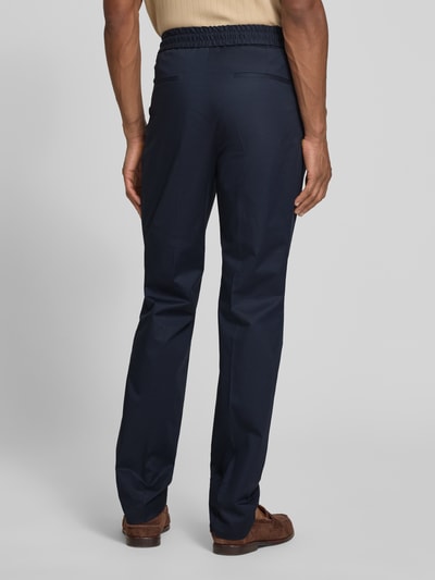 HUGO Slim Fit Bundfaltenhose aus Baumwoll-Mix Modell 'GETLIN251F3' Marine 5
