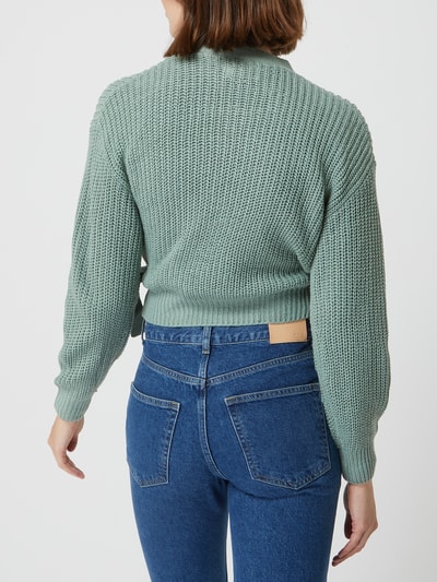 Only Cropped Cardigan mit Schleife Modell 'Breda' Mint 5