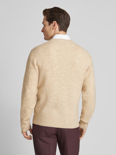 MCNEAL Regular Fit Strickpullover mit Rundhalsausschnitt Beige Melange 5