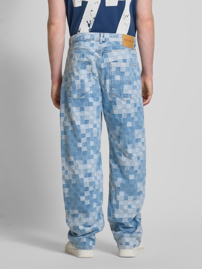 REVIEW Baggy Fit Jeans aus reiner Baumwolle Blau 5