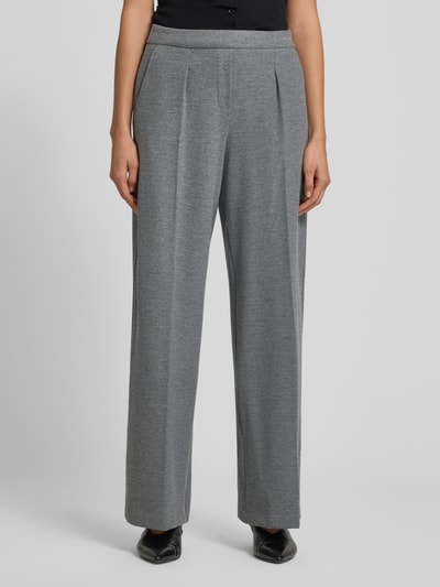 Stehmann Stoffen broek met elastische band, model 'Francis' Lichtgrijs - 4