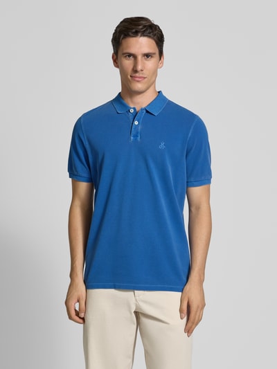 Marc O'Polo Regular Fit Poloshirt aus reiner Baumwolle Jeansblau 4