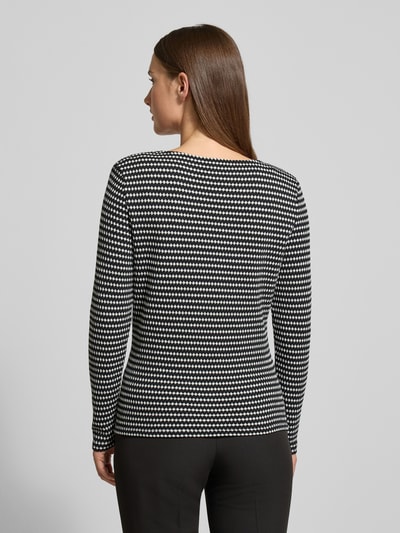 s.Oliver BLACK LABEL Regular fit shirt met lange mouwen en structuurmotief Zwart - 5