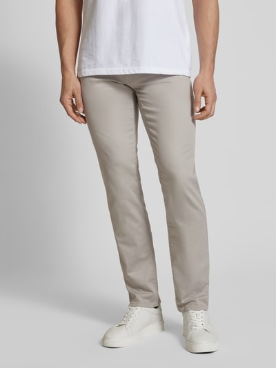 Brax Regular Fit Chino im 5-Pocket-Design Modell 'CADIZ' Silber 4