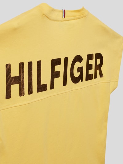 Tommy Hilfiger Teens T-shirt met merkopschriften Geel - 2