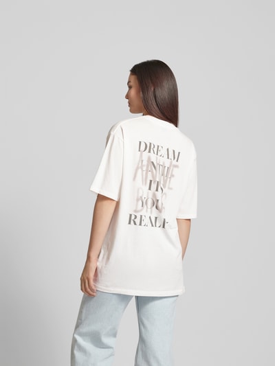 Anine Bing Oversized T-Shirt in Überlänge Weiss 5