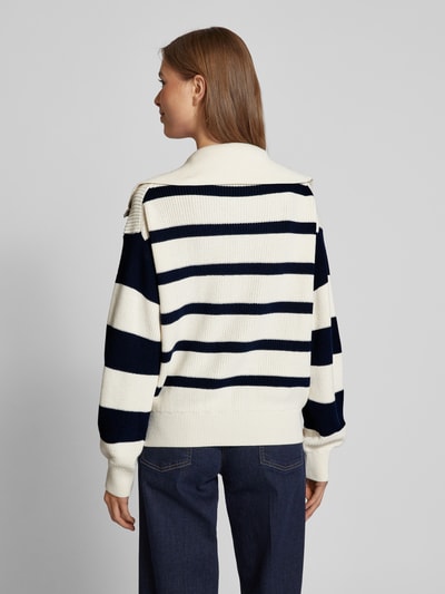 Tommy Hilfiger Strickpullover mit gerippten Abschlüssen Modell 'CARDI' Weiss 5