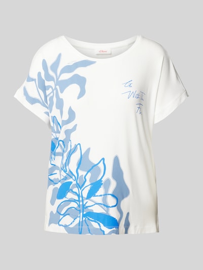 s.Oliver RED LABEL T-Shirt mit Motiv-Print Weiss 2