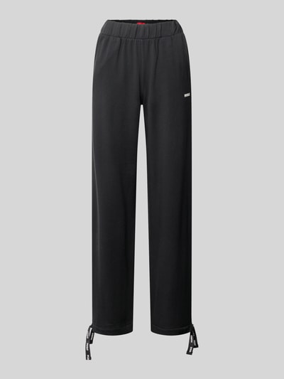 HUGO Regular fit sweatpants van modalmix, model 'CASUAL' Zwart - 2