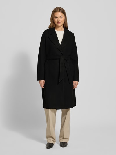 Vero Moda Relaxed Fit Mantel mit Bindegürtel Modell 'FORTUNEAYA' Black 4