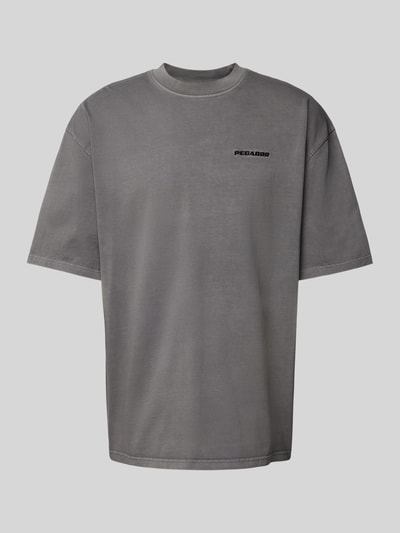 Pegador Oversized T-Shirt mit Label-Stitching Black 1