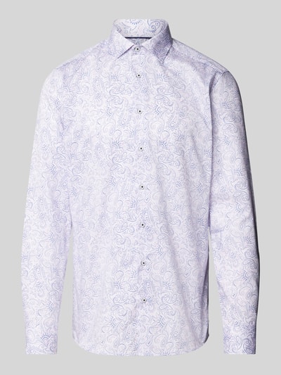 Eterna Slim Fit Slim Fit Business-Hemd mit Paisley-Muster Rose 2