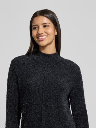 Christian Berg Woman Gebreide jurk met opstaande kraag Zwart - 3