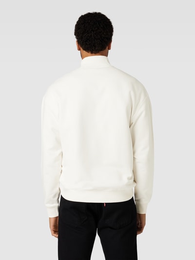 HUGO Sweatshirt met labeldetail, model 'Durty' Offwhite - 5