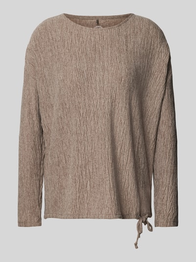 ZABAIONE Longsleeve met ronde hals Beige gemêleerd - 2